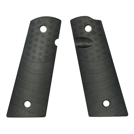 MadBull Flag Pattern Griffschalen f. KJW / Wei-ETech / Socom Gear 1911 Pistolen schwarz Bild 2