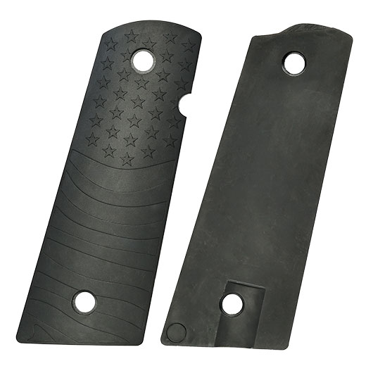 MadBull Flag Pattern Griffschalen f. KJW / Wei-ETech / Socom Gear 1911 Pistolen schwarz Bild 3
