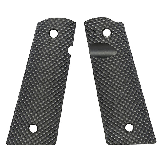 Strike Industries M1911 PX-09 Golfball Dimple Griffschalen f. KJW / Wei-ETech 1911 GBB Pistolen schwarz Bild 2