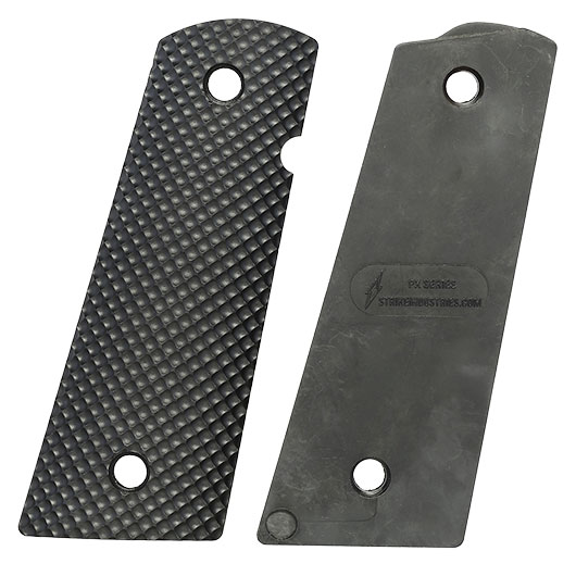 Strike Industries M1911 PX-09 Golfball Dimple Griffschalen f. KJW / Wei-ETech 1911 GBB Pistolen schwarz Bild 3
