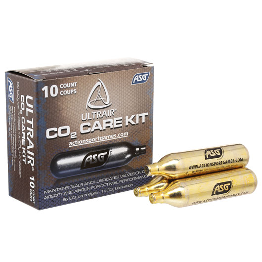 ASG Ultrair CO2 Care Kit - 9x CO2 Kapseln / 1x Wartungskapsel je 12g