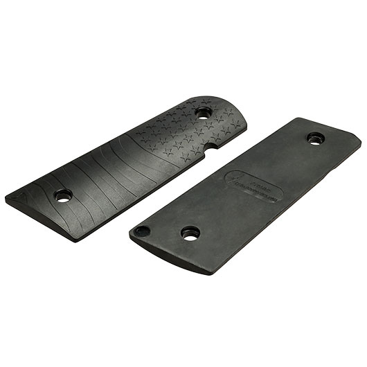 Strike Industries M1911 PX-10 Flag Pattern Griffschalen f. KJW / Wei-ETech 1911 GBB Pistolen schwarz Bild 1