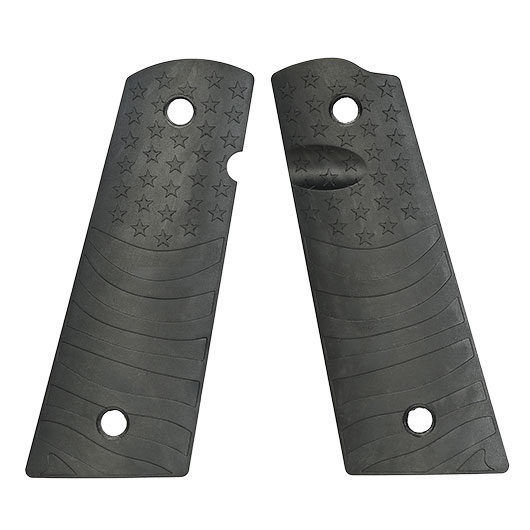 Strike Industries M1911 PX-10 Flag Pattern Griffschalen f. KJW / Wei-ETech 1911 GBB Pistolen schwarz Bild 2