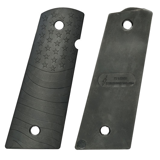 Strike Industries M1911 PX-10 Flag Pattern Griffschalen f. KJW / Wei-ETech 1911 GBB Pistolen schwarz Bild 3