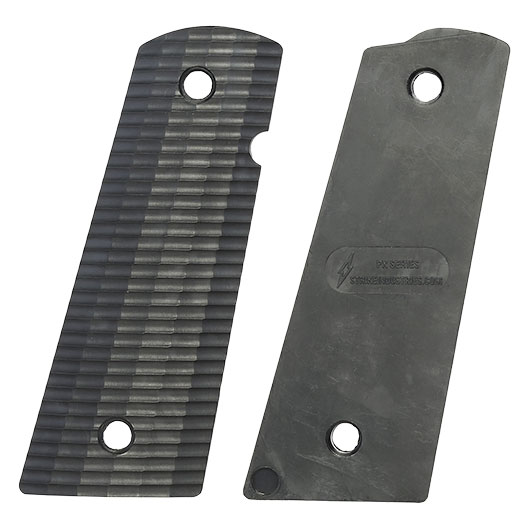 Strike Industries M1911 PX-12 Streamline Griffschalen f. KJW / Wei-ETech 1911 GBB Pistolen schwarz Bild 3