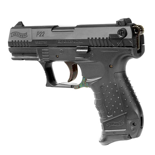 SET Walther P22 Springer Airsoft Pistole 6 mm BB mit Kugelfang, Netz & 2 Magazinen Bild 3