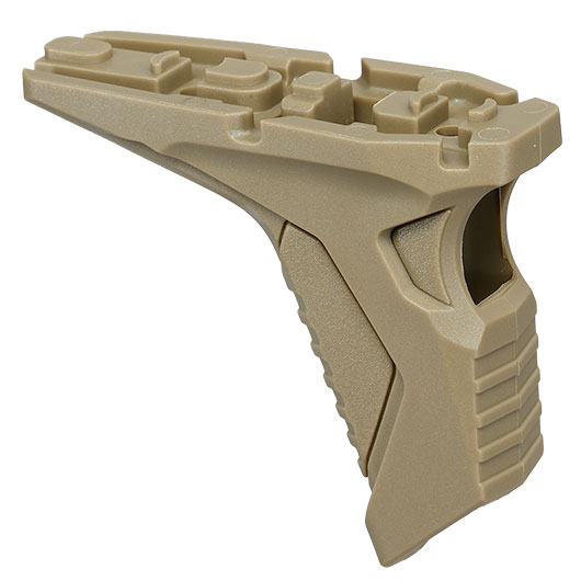 MP Airsoft KeyMod / LOCK Hand Stop Polymer Frontgriff m. Kabelf�hrung Dark Earth Bild 4