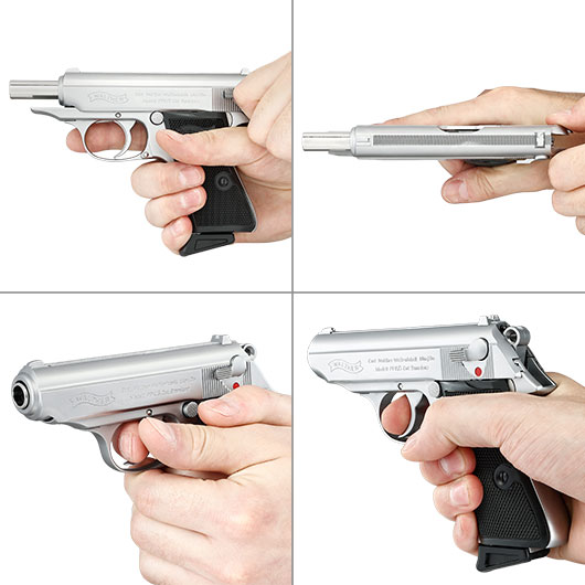 Walther PPK/S Vollmetall GBB 6mm BB Airsoft silber Bild 8