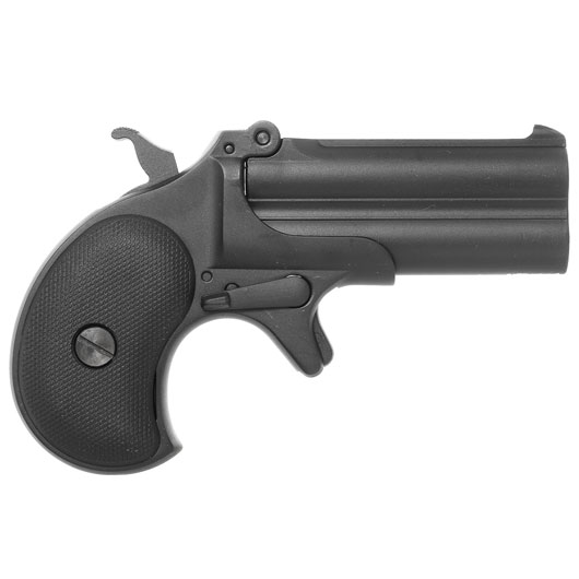 MaxTact Derringer Double Barrel Vollmetall Gas 6mm BB schwarz Bild 2