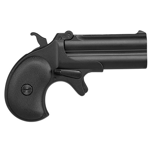 MaxTact Derringer Double Barrel Vollmetall Gas 6mm BB schwarz Bild 5