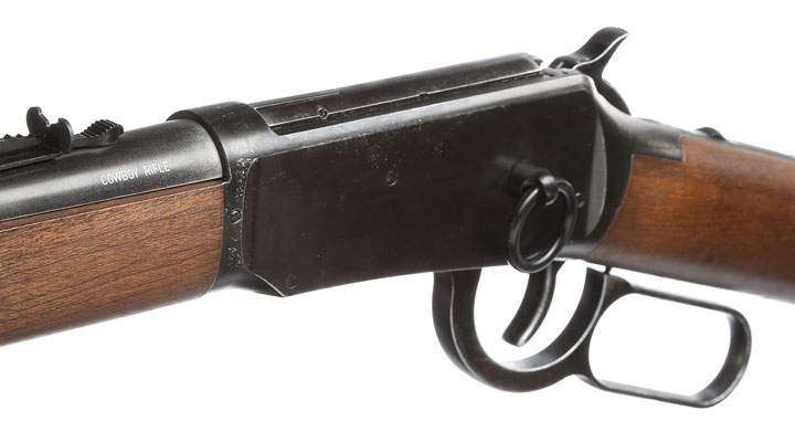 Legends Western Cowboy Rifle mit Hlsenauswurf Vollmetall CO2 6mm BB - Holzoptik Used Look Bild 7