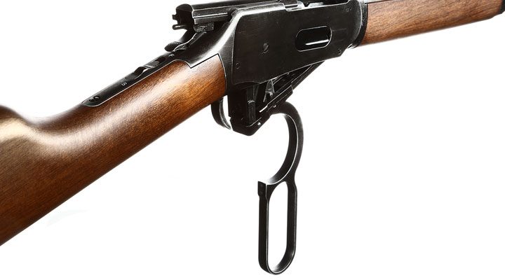 Legends Western Cowboy Rifle mit Hlsenauswurf Vollmetall CO2 6mm BB - Holzoptik Used Look Bild 9