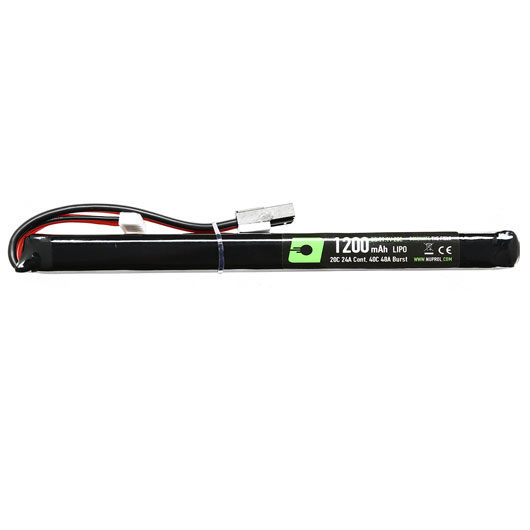 Nuprol Power Series LiPo Akku 11,1V 1200mAh 20C / 40C Slim Stick-Type m. Mini-Tam Anschluss Bild 1