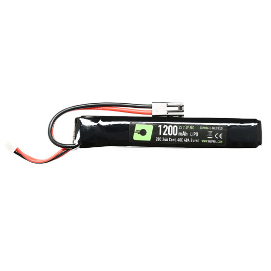 Nuprol Power Series LiPo Akku 7,4V 1200mAh 20C / 40C Stick-Type m. Mini-Tam Anschluss Bild 1