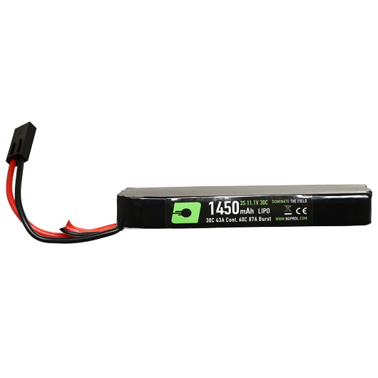 Nuprol Power Series LiPo Akku 11,1V 1450mAh 30C / 60C Stick-Type m. Mini-Tam Anschluss Bild 1