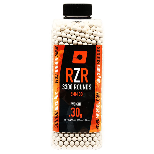 Nuprol RZR High Precision BBs 0,30g 3.300er Flasche weiss