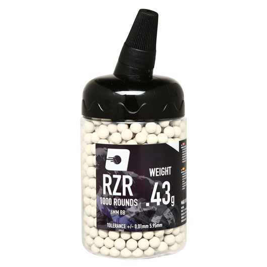 Nuprol RZR High Precision BBs 0,43g 1.000er Speedloader hellgrau