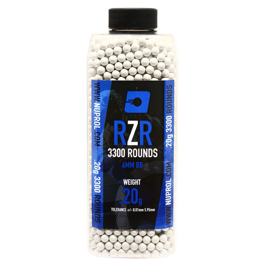 Nuprol RZR High Precision BBs 0,20g 3.300er Flasche weiss