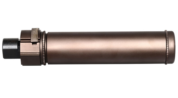 Nuprol BOCCA BOA Long QD Aluminium Suppressor bronze inkl. Stahl Flash-Hider 14mm- Bild 3