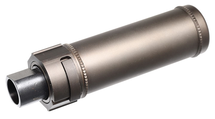 Nuprol BOCCA BOA Short QD Aluminium Suppressor bronze inkl. Stahl Flash-Hider 14mm- Bild 1