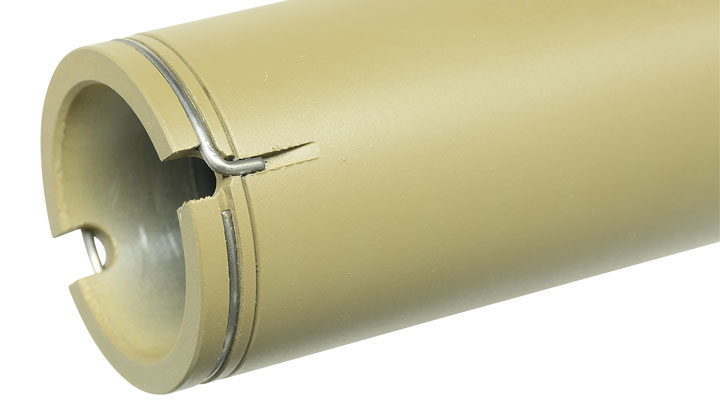 Nuprol BOCCA Copperhead Aluminium Amplifier Flash-Hider tan 14mm- Bild 4
