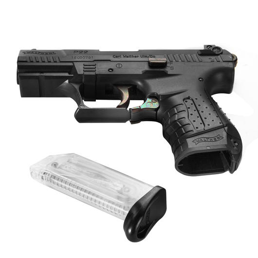 Walther P22 Airsoft Springer 6mm BB schwarz inkl. Ersatzmagazin Bild 4