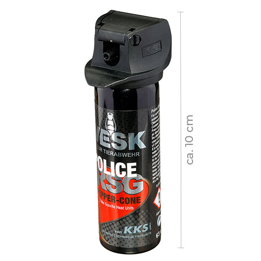 Abwehrspray VESK Police RSG Pfefferspray Cone, 63 ml Breitstrahl Bild 1