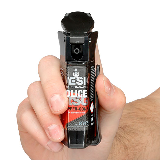 Abwehrspray VESK RSG Police Cone Pfefferspray, 20 ml Breitstrahl hochwirksam, nachfllbar Bild 2
