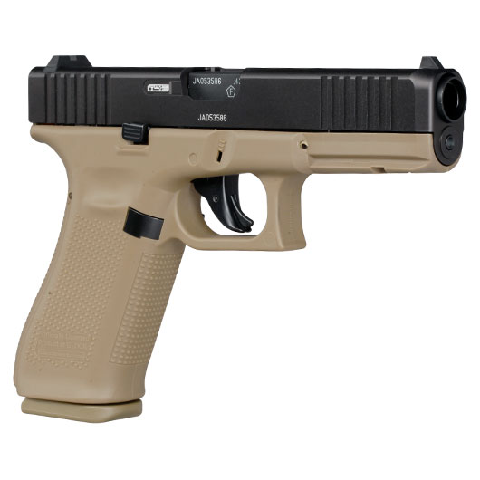 Glock 17 Gen.5 T4E mit Metallschlitten CO2-RAM Pistole Kal. .43 schwarz / coyote Bild 7