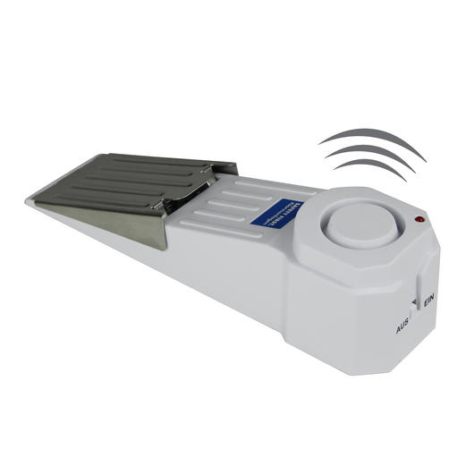 Safety First Alarm-Türstopper Türalarm inkl. LED-Batteriekontrolle weiß
