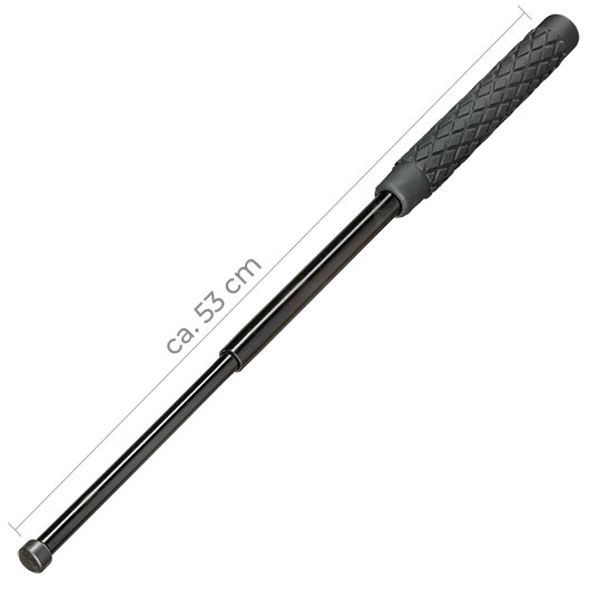 BlackField Teleskopschlagstock 53 cm schwarz inkl. Nylonholster Bild 1