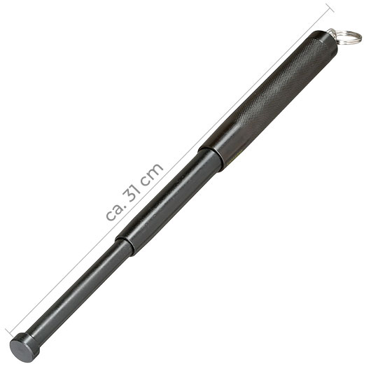   Mini Teleskop-Schlagstock 12 Zoll schwarz Bild 1