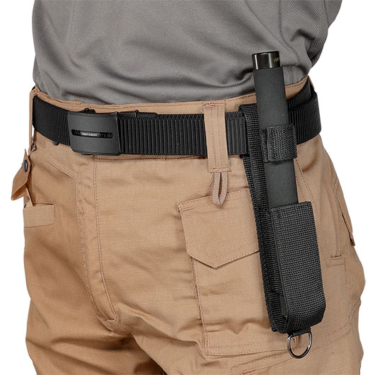 Teleskopschlagstock 26 schwarz mit Corduraholster Bild 7