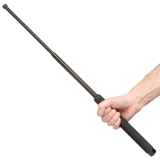 Teleskopschlagstock 26 schwarz mit Corduraholster Bild 9