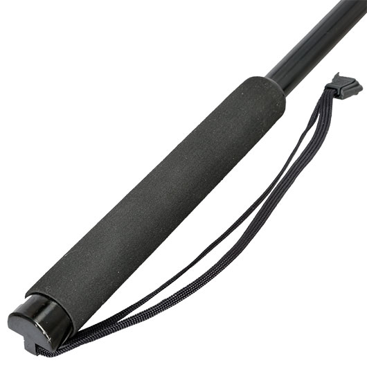 BlackField Teleskopschlagstock 21 mit Moosgummigriff und Handschlaufe schwarz Bild 3