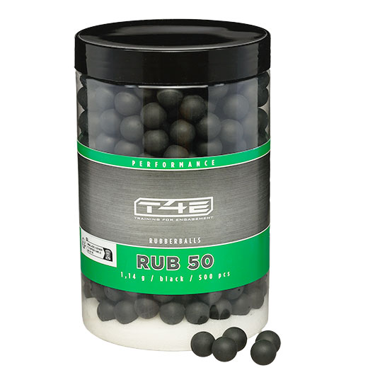 Umarex T4E Gummigeschosse Rubberballs Kal. .50 schwarz 500 St�ck
