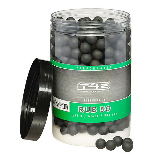 Umarex T4E Gummigeschosse Rubberballs Kal. .50 schwarz 500 St�ck Bild 4