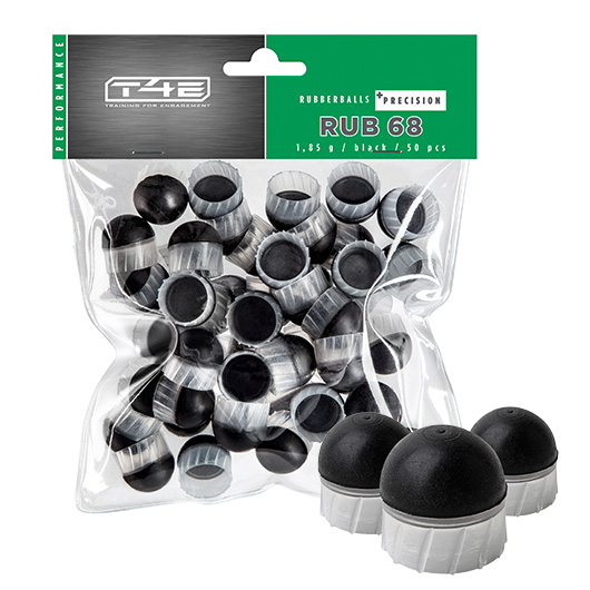 T4E Gummikugeln RUB 68 Precision Rubber Balls Kaliber .68 - 50 Stck