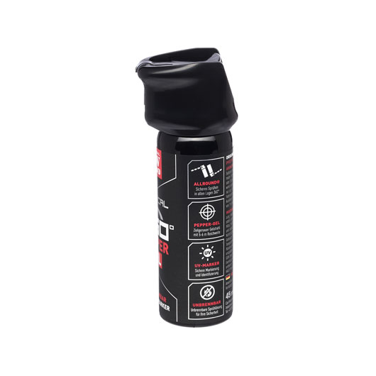 TW1000 Tactical Pepper Gel Classic Pfefferspray mit Pfeffergel 360 Sprhfunktion 45ml Bild 4