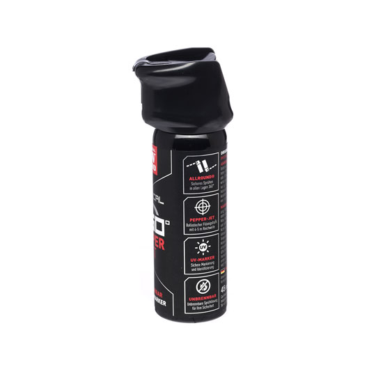 TW1000 Tactical Pepper Jet Classic Pfefferspray 360 Sprhfunktion 45ml Bild 4