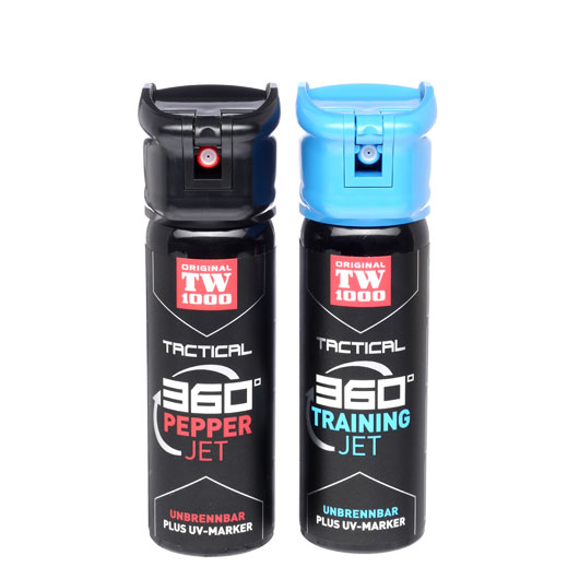 TW1000 Tactical Pepper Jet Classic Pfefferspray 360 Sprhfunktion 45ml inkl. Trainingsspray Bild 1