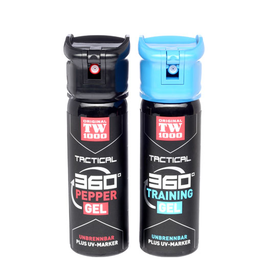 TW1000 Tactical Pepper Gel Classic Pfefferspray mit Pfeffergel 360 Sprhfunktion 45ml inkl. Trainingsspray Bild 1