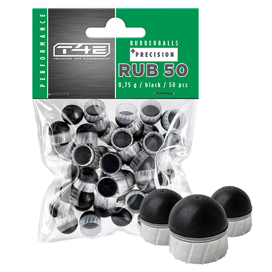 T4E Gummikugeln RUB 50 Precision Rubber Balls Kaliber .50 - 50 Stck