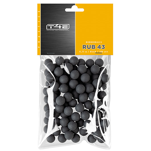 T4E Rubberballs RUB 43 Kaliber .43 schwarz 100 Stck