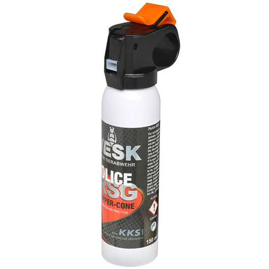 VESK RSG Police Pfefferspray, 150 ml Breitstrahl mit Weitstrahlventil Bild 1