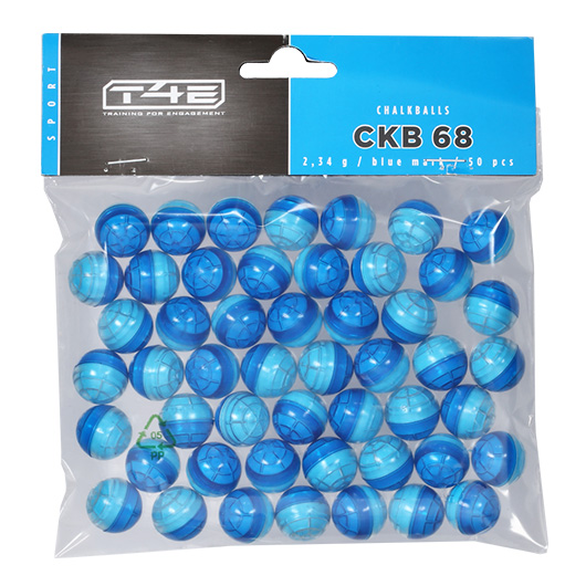 T4E Sport CKB 68 Kreidekugeln Kaliber .68 50 Stck blau