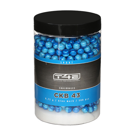 T4E Sport CKB 43 Kreidekugeln Kaliber .43 Chalkballs 500 Stck blau