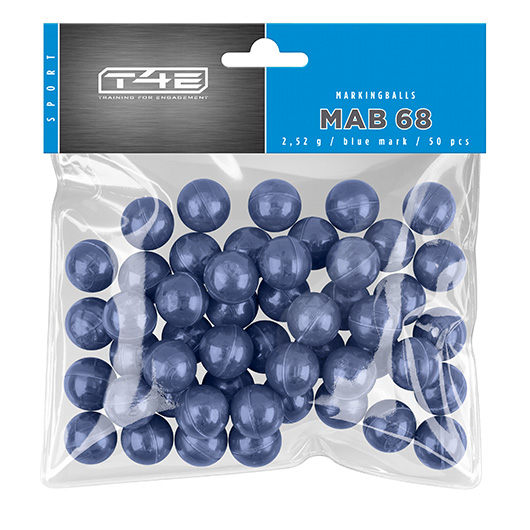 T4E Farbkugeln MAB 68 Sport Kaliber .68 - 50 Stck blau