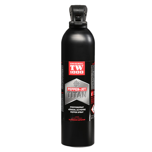 Abwehrspray TW100 Pepper Jet Titan Pfefferspray 750 ml inkl. Sicherungsstift