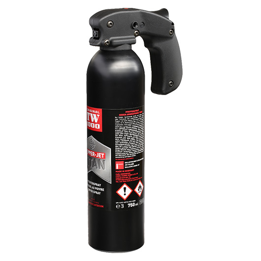 Abwehrspray TW100 Pepper Jet Titan Pfefferspray 750 ml inkl. Sicherungsstift Bild 1